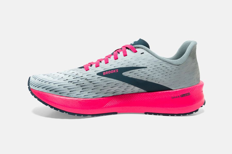 Brooks Hyperion Tempo Road Loopschoenen Dames - Grijs/Roze - 634198CIE